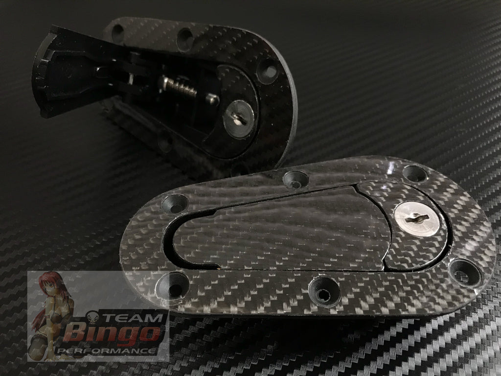 D1 SANKO Carbon Fiber Pin Set ( Locking ) Flush Mount Hood Latc
