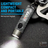 LuminaX Mini Pocket Size Tactical Flashlight Powerful 400 Lumens Rechargeable Magnetic Nano