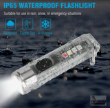 LuminaX Mini Pocket Size Tactical Flashlight Powerful 400 Lumens Rechargeable Magnetic Nano