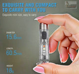 LuminaX Mini Pocket Size Tactical Flashlight Powerful 400 Lumens Rechargeable Magnetic Nano