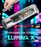 LuminaX Mini Pocket Size Tactical Flashlight Powerful 400 Lumens Rechargeable Magnetic Nano