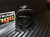 Rotory Key chain Key Ring Mazda Rotor RX3 RX2 RX4 RX7 R100 12A 13B 20B Black
