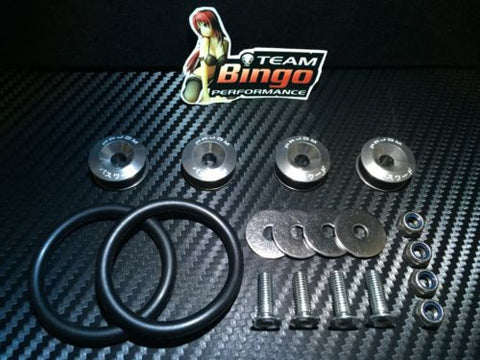 Bumper Quick Release Kit Fastener Fender Guard Clips ( GREY ) JDM DRIFT DRAG