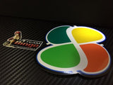 JDM Koreisha Clover Leaf Decal Reflective Magnetic & Removable Genuine Japan