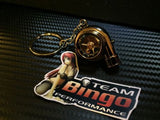 Electronic Spinning Turbo key Ring / Chain with LED & Sound ( BLACK ) JDM Gift