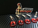 Fender Washers / Bolts ( RED ) 8 pack M6 Countersunk Screws JDM