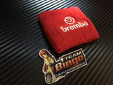 Clutch Brake Oil Reservoir Fluid Tank Sock Cover RED Wrist Sweat Band