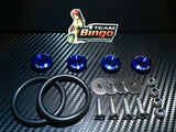 Bumper Quick Release Kit Fastener Fender Guard Clips ( BLUE ) JDM DRIFT DRAG