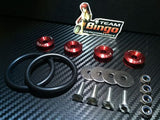 Bumper Quick Release Kit Fastener Fender Guard Clips ( RED ) JDM DRIFT DRAG