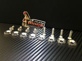 Fender Washers / Bolts ( SILVER ) 8 pack M6 Countersunk Screws JDM