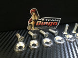 Fender Washers / Bolts ( SILVER ) 8 pack M6 Countersunk Screws JDM