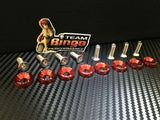 Fender Washers / Bolts ( RED ) 8 pack M6 Countersunk Screws JDM