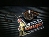Electronic Spinning Turbo key Ring / Chain with LED & Sound CHROME JDM Gift