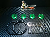 Bumper Quick Release Kit Fastener Fender Guard Clips ( GREEN ) JDM DRIFT DRAG