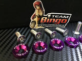 Fender Washers / Bolts ( PURPLE ) 8 pack M6 Countersunk Screws JDM