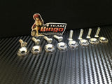 Fender Washers / Bolts ( SILVER ) 8 pack M6 Countersunk Screws JDM