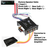 Aerpro AP3044A 4 Channel Line Level Output Converter Factory Speaker to RCA out