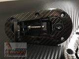 D1 SANKO Carbon Fiber Bonnet Pin Set ( Locking ) Flush Mount Hood Latch Lock Kit Motorsport Race Rally Drift