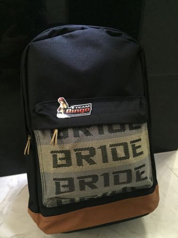 BRIDE Harness Canvas Back Pack School Gym JDM Bag Bride RED Straps