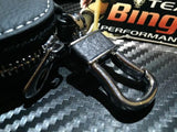 Leather Car Key Remote key Fob Case Holder key Ring / Chain Euro VW