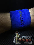 TOMEI Clutch Brake Oil Reservoir Fluid Tank Sock Cover BLUE Wrist Sweat Band