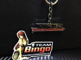 HKS Power Polished Metal Car Keyring Chains Car Logo Badge Key Rings JDM