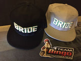 Bride Hat Basball Cap Snap Back Flat Rim JDM ( BLACK )