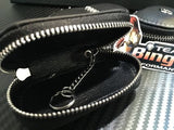 Leather Car Key Remote key Fob Case Holder key Ring / Chain Euro BMW