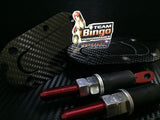 D1 SANKO Carbon Fiber Bonnet Pin Set Flush Mount Hood Latch Lock Kit Motorsport Race Rally Drift