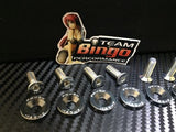 Fender Washers / Bolts ( GREY ) 8 pack M6 Countersunk Screws JDM