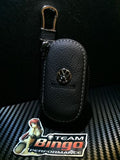 Leather Car Key Remote key Fob Case Holder key Ring / Chain Euro VW