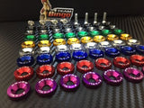 Fender Washers / Bolts ( NEO CHROME ) 8 pack M6 Countersunk Screws JDM