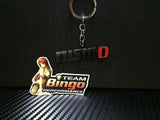 NISMO Nissan Polished Metal Car Keyring Chains Car Logo Badge Key Ring JDM Black