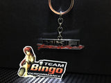 HKS Power Polished Metal Car Keyring Chains Car Logo Badge Key Rings JDM