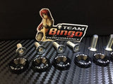 Fender Washers / Bolts ( BLACK ) 8 pack M6 Countersunk Screws JDM