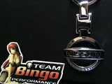 Nissan Polished Metal Car Keyring Chains Car Logo Badge Key Rings AU Stock