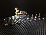 Fender Washers / Bolts ( NEO CHROME ) 8 pack M6 Countersunk Screws JDM