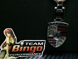 Porsche Polished Metal Car Keyring Chains Car Logo Badge Key Rings AU Stock