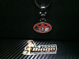 Toyota Polished Metal Car Keyring Chains Car Logo Badge Key Rings AU Stock
