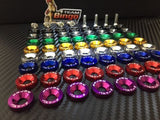 Fender Washers / Bolts ( GOLD ) 8 pack M6 Countersunk Screws JDM