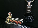 Audi Polished Metal Car Keyring Chains Car Logo Badge Key Rings AU Stock