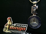 Mercedes AMG Polished Metal Car Keyring Chains Car Logo Badge Key Rings AU Stock