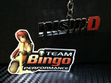 NISMO Nissan Polished Metal Car Keyring Chains Car Logo Badge Key Ring JDM