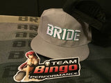 Bride Hat Basball Cap Snap Back Flat Rim JDM ( GREY )