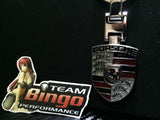 Porsche Polished Metal Car Keyring Chains Car Logo Badge Key Rings AU Stock