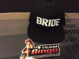 Bride Hat Basball Cap Snap Back Flat Rim JDM ( BLACK )