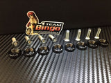 Fender Washers / Bolts ( BLACK ) 8 pack M6 Countersunk Screws JDM