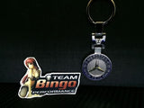 Mercedes AMG Polished Metal Car Keyring Chains Car Logo Badge Key Rings AU Stock