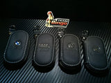 Leather Car Key Remote key Fob Case Holder key Ring / Chain Euro VW
