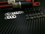 D1 SANKO Carbon Fiber Bonnet Pin Set Flush Mount Hood Latch Lock Kit Motorsport Race Rally Drift